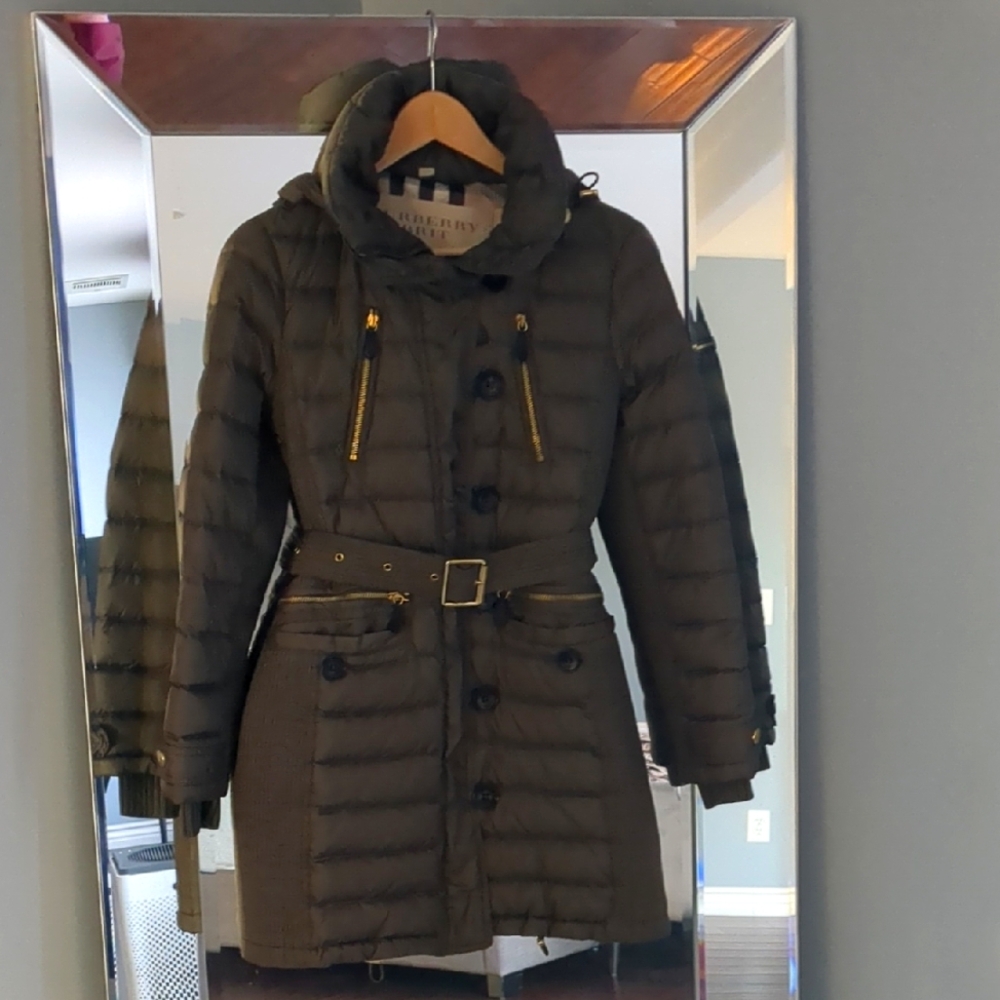 Burberry Brit Women's dark green Puffer Coat
